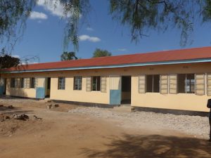 Renovated classrooms in the primary school in Emboreet